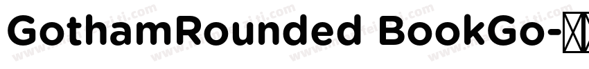 GothamRounded BookGo字体转换